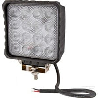 Work light LED, 48W, 3840lm, square, 10/30V, 159x54.5x112mm, Flood, 16 LED's