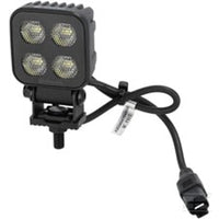 Work light LED, 40W, 2650lm, square, 12/24V, white, 70.1x126.6x49.7mm Deutsch plug, Flood, 8LED's