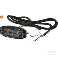Flashing warning light, amber, 3 LED's