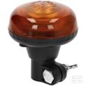 Beacon LED, low profile, 15W, 12-24V, amber, din pole, Ø 86mm x97mm