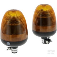 Set of 2 synchronisable LED flashing beacons TWIN, 12-24V, flexible